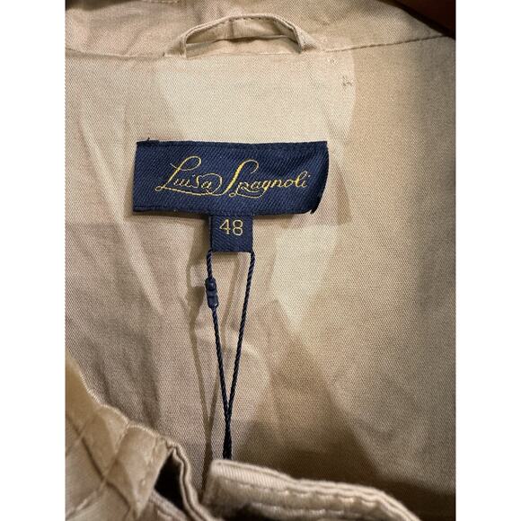 LUISA SPAGNOLI Womens Military Jacket IT 48 XL Beige Polyester CI01 - Picture 3 of 9